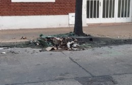 Incendian contenedores de "Actuá en verde"