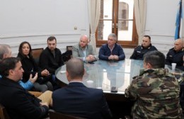 Reunión de seguridad entre el intendente y las fuerzas policiales