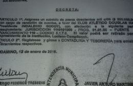 El municipio subsidió los sueldos de los jugadores de Douglas