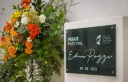 Quedó inaugurado el Pasaje Peatonal "Edna Pozzi"