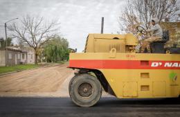 Avanza la obra de pavimentación en Villa Alicia