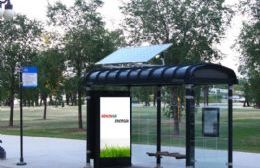 En un futuro, las garitas de colectivos serán solares y tendrán wi fi