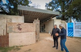 Javier Martínez recorrió la obra en el Parque San Martín