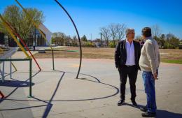 Martínez participó de un recorrido por la Plaza Astronómica