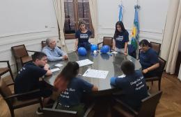 El intendente recibió a alumnos del Colegio Santa Clara de Asís