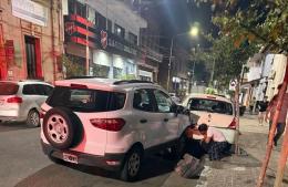 Adolescente ocasionó un choque múltiple y tuvieron que colaborar los bomberos