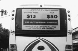 Desde enero el boleto "acá $ 50"