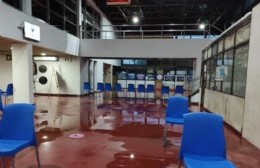 La tormenta dejó daños en el Hospital