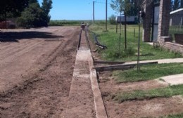 Nuevas cuadras de cordón cuneta en El Socorro