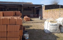 Comenzó la obra de ampliación en la Escuela de Pinzón