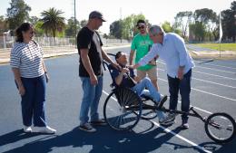 Un reconocimiento cargado de emoción y esperanza en la nueva pista de atletismo