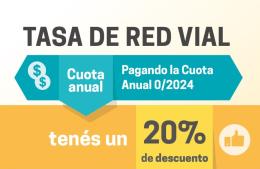 Descuento en la Tasa de Red Vial