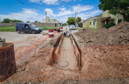 Importante obra de desagüe pluvial en barrio Laguna del Virrey