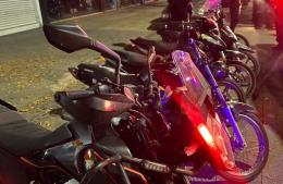 25 motos secuestradas este fin de semana