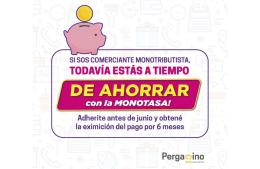 Los comerciantes pueden ahorrar con la Monotasa