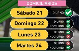 Recolecci&oacute;n de residuos durante el fin de semana largo