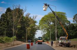 Avanza la iluminación en Avenida de la Cruz Gorordo
