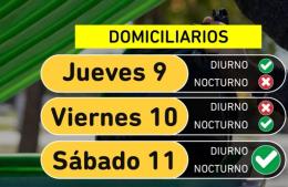 Recolección de residuos durante el fin de semana largo
